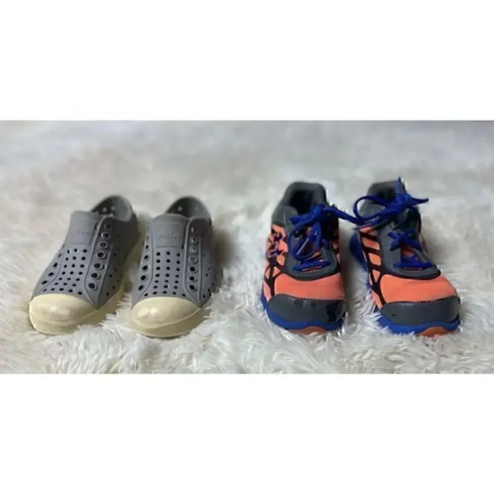 2 pair Native & Under Armour Toddler C9 Shoe Lot